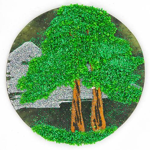 Магнит с рисунком "Круг" большой фото 1 — 