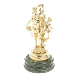 Бронзовая статуэтка &quot;Весна&quot; на шабровском змеевике — 