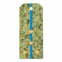 Сувенирный магнит &quot;Погон Капитан ВВС, ВКС, ВДВ&quot; камень змеевик — 