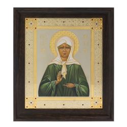 Икона &quot;Матрона Московская&quot; 24,5х28,5 см Златоуст — 