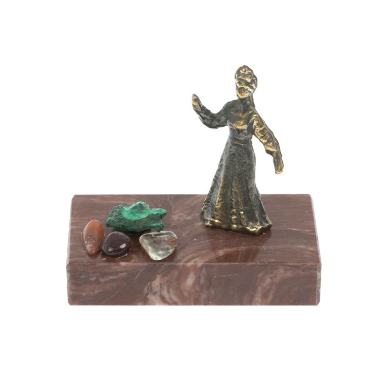 Сувенир статуэтка "Хозяйка медной горы" бронза камень лемезит фото 1 — 