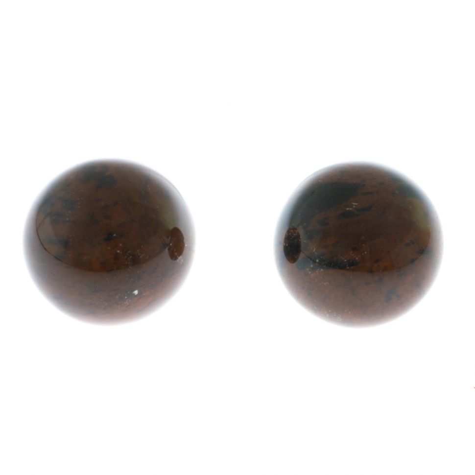 Шары массажные 3,7 см из коричневого обсидиана фото 1 — 
