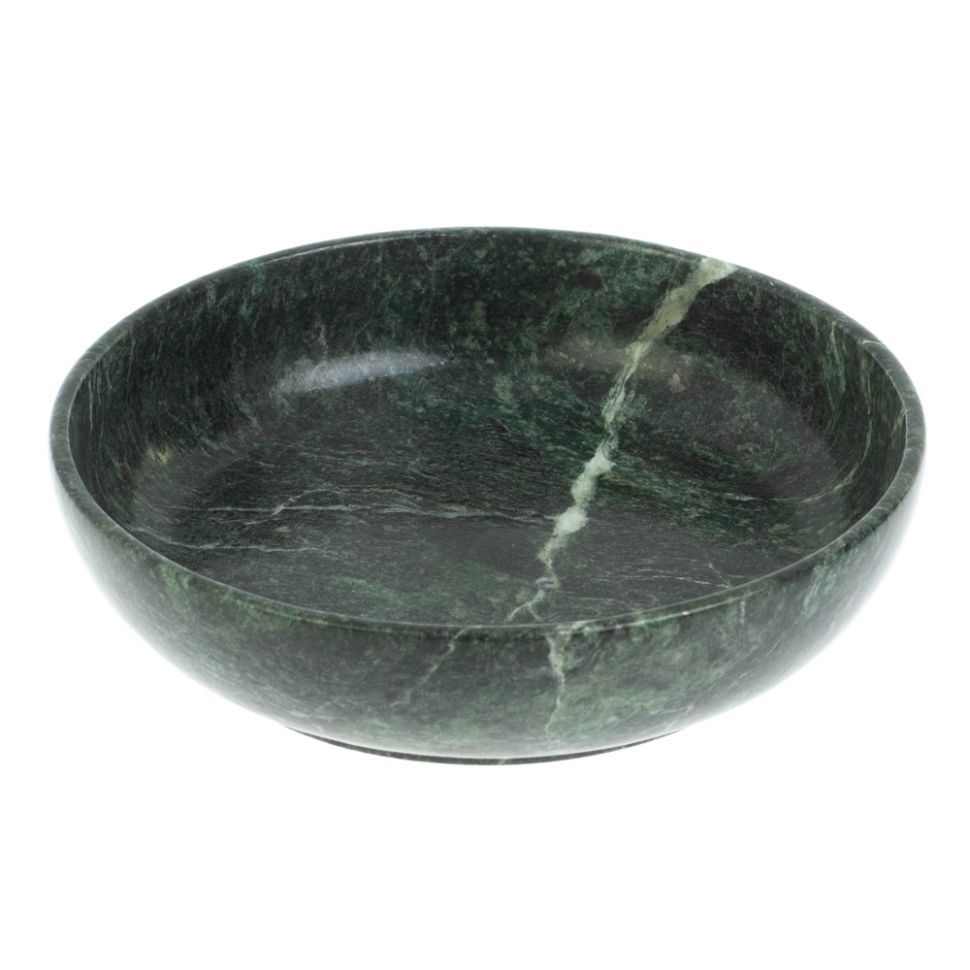 Тарелка-блюдо из шабровского змеевика 14х14х3,5 см фото 1 — 