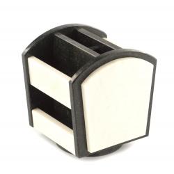 Органайзер настольный из мрамора и змеевика вращающийся — 