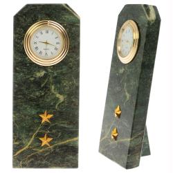 Часы &quot;Погон прапорщик ВС&quot; из натурального камня — 