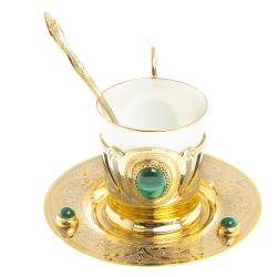 Кофейная пара &quot;Малахит&quot; 80 мл Златоуст — 