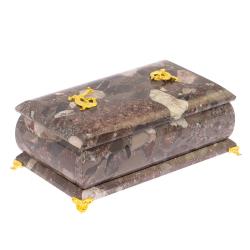 Шкатулка из камня конгломерат &quot;Дуэт&quot; — 