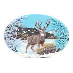 Панно из камня на подставке &quot;Олень&quot; — 