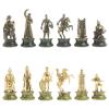 Шахматы подарочные "Турецко-европейская война" камень змеевик бронза 48х48 см фото 6 — 