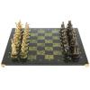 Шахматы подарочные "Турецко-европейская война" камень змеевик бронза 48х48 см фото 2 — 