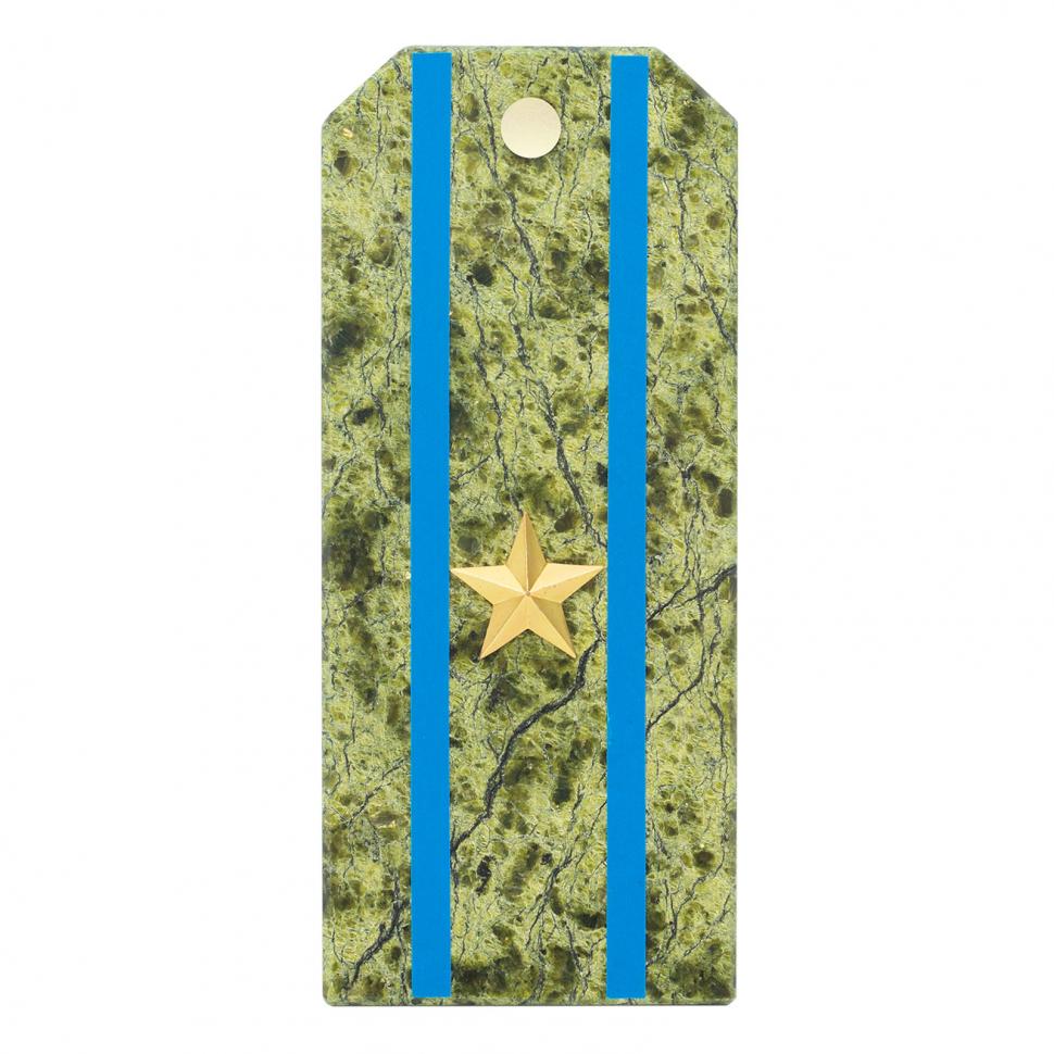 Сувенирный магнит "Погон Майор ВВС, ВКС, ВДВ" камень змеевик фото 1 — 