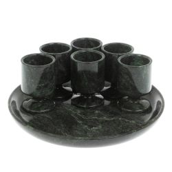 Водочный набор из змеевика на 6 персон — 