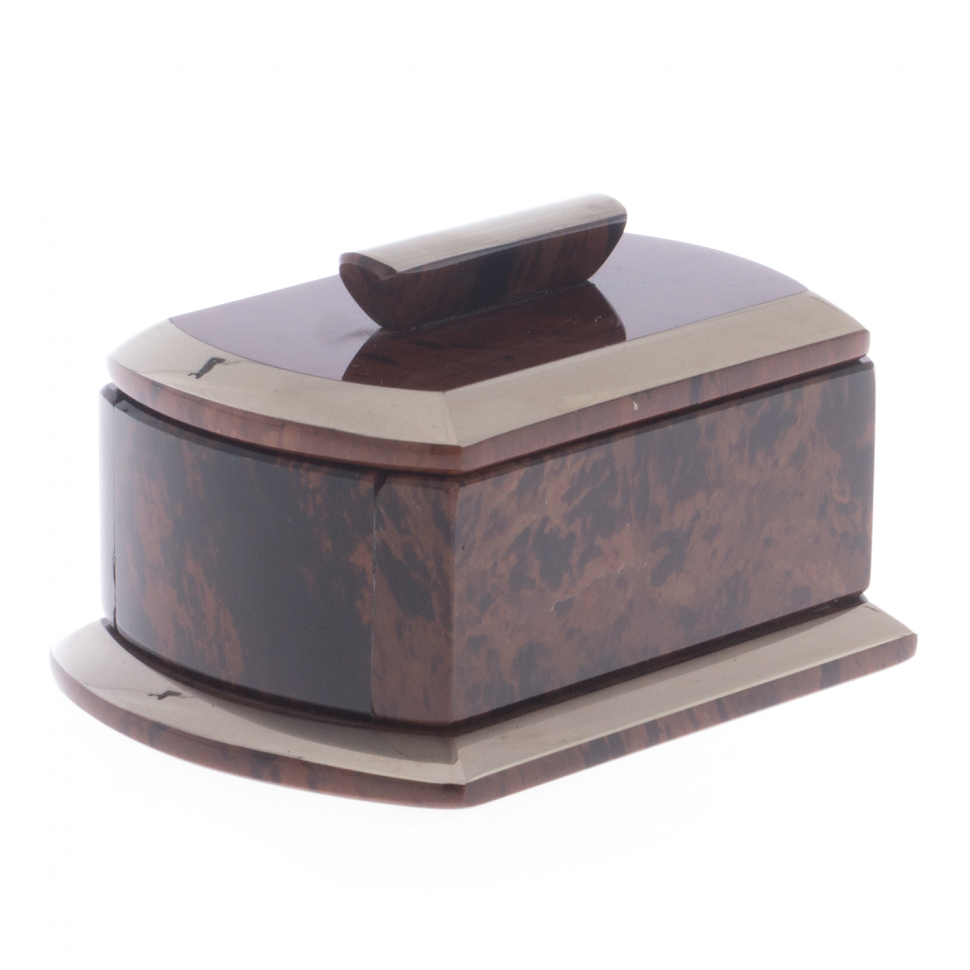 Шкатулка "Оригинал" камень обсидиан малая 12,5х6,5х8,5 см фото 1 — 