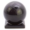 Шар из черного обсидиана 11 см на подставке фото 1 — 
