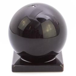 Шар из черного обсидиана 11 см на подставке — 