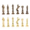 Шахматы "Ренессанс" доска 36х36 см мрамор, лемезит фигуры цвет бронза-золото фото 6 — 