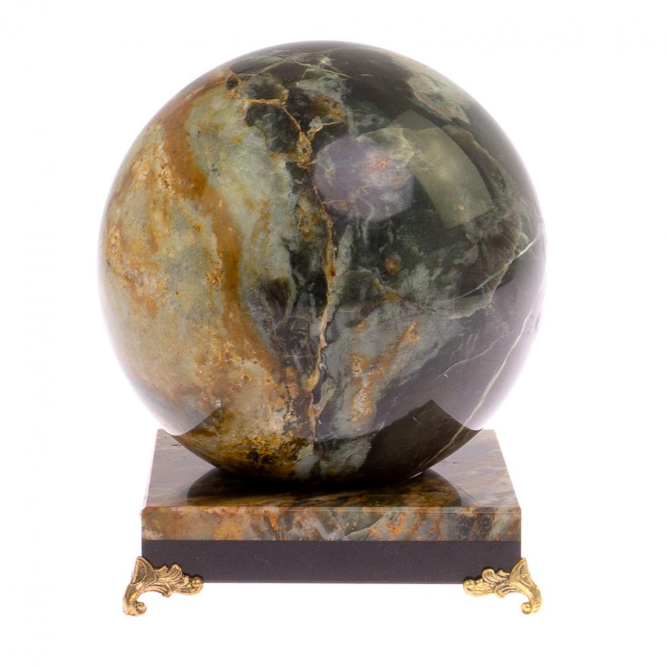 Шар на подставке из офиокальцита 12,5 см фото 1 — 