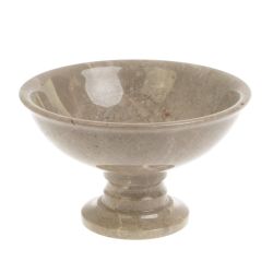 Конфетница из бежевого мрамора 17,5х17,5х11 см — 