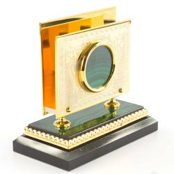 Настольная визитница из малахита — 