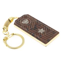 Брелок погон &quot;Генерал&quot; камень обсидиан — 