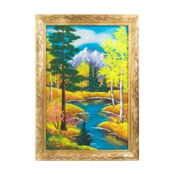 Картина из каменной крошки &quot;Осень&quot; багет 49х69 см — 