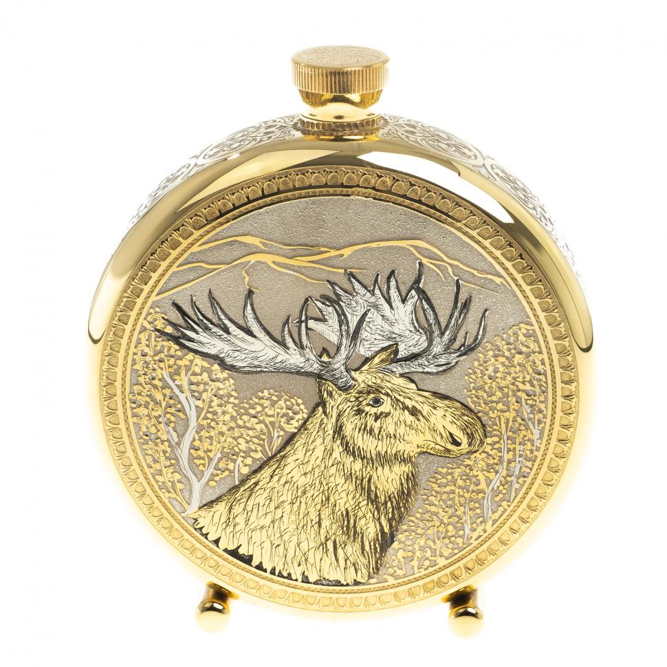 Фляжка с гравюрой "Лось" Златоуст фото 1 — 