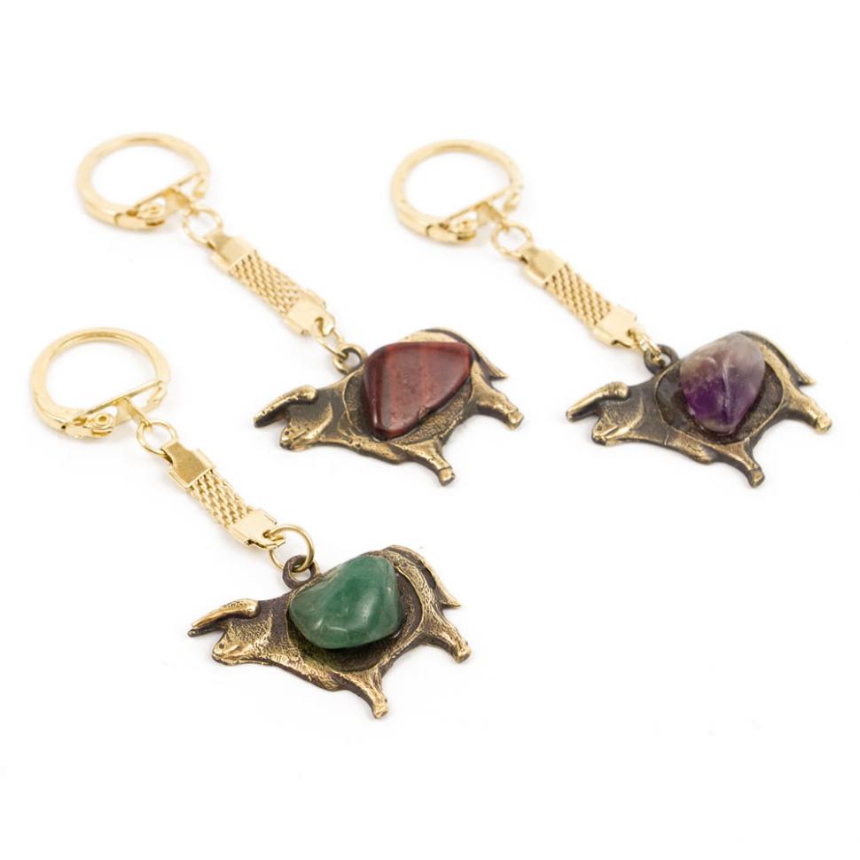 Брелок знак зодиака "Телец" бронза фото 1 — 