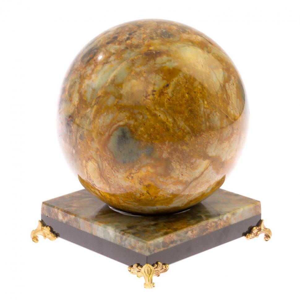 Шар из офиокальцита на подставке 12 см фото 1 — 