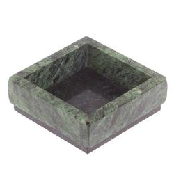 Подставка под скрепки камень темно-зеленый змеевик — 