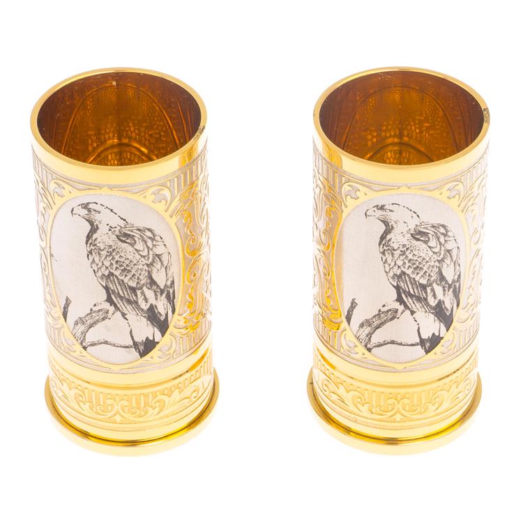 Набор из двух стопок "Орел" 40 мл Златоуст фото 1 — 