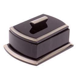 Шкатулка из черного обсидиана &quot;Оригинал&quot; 14,5х11,5х6,5 см — 