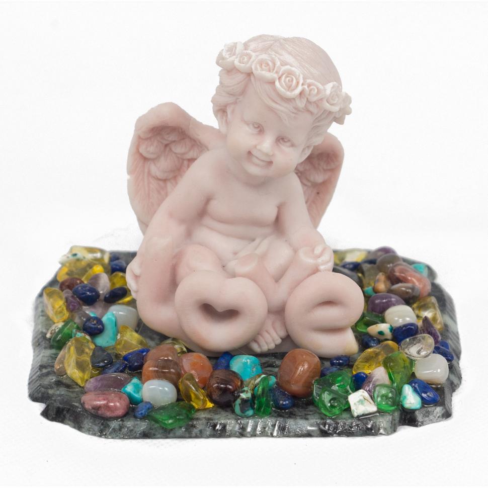 Сувенир "Ангел Love" из мрамолита фото 1 — 