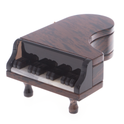 Шкатулка &quot;Рояль&quot; из коричневого обсидиана — 