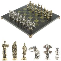 Шахматы &quot;Дон Кихот&quot; доска 36х36 см камень змеевик — 