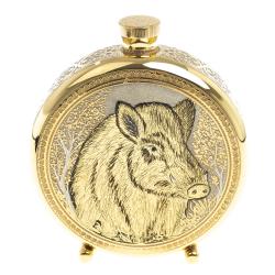 Фляжка с гравюрой &quot;Кабан&quot; Златоуст — 