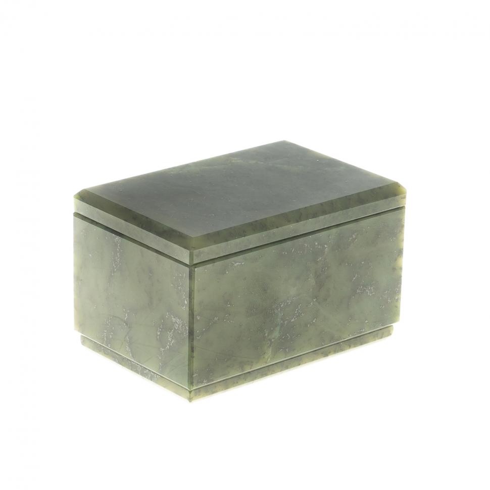 Шкатулка из нефрита 9х6х5,5 см фото 1 — 