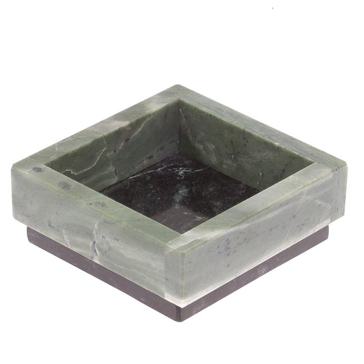 Подставка под скрепки камень офиокальцит фото 1 — 