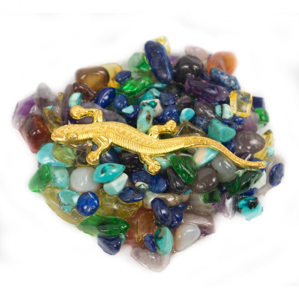 Магнит "Ящерица на самоцветах" фото 1 — 