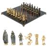 Шахматы подарочные "Викинги" с бронзовыми фигурами 40х40 см фото 1 — 