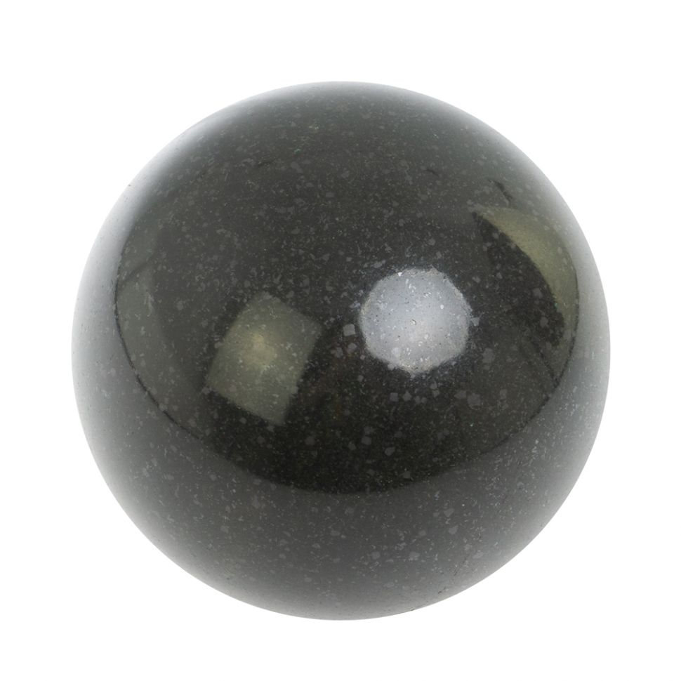 Шар диаметром 10,5 см камень базальт фото 1 — 