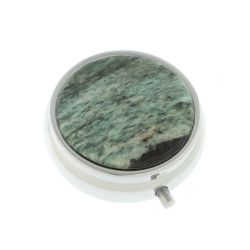 Таблетница на 3 отсека камень парагонит цвет серебро — 