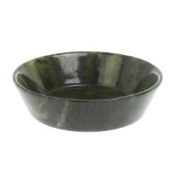 Тарелка орешница из нефрита 11х11х3 см — 