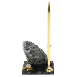 Подставка под ручку &quot;Скала&quot; магнезит змеевик — 