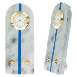 Часы-погон &quot;Лейтенант МЮ&quot; камень мрамор — 