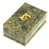 Шкатулка "Ларец" из змеевика 12х7,5х6 см фото 2 — 