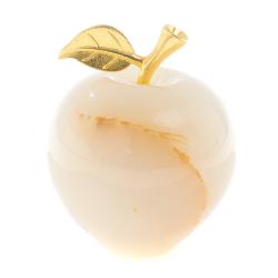 Сувенир &quot;Яблоко&quot; из белого оникса 7х9 см (3) — 