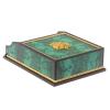 Лоток для бумаг А4 из малахита с гербом РФ двухъярусный фото 4 — 