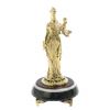 Статуэтка из бронзы "Фемида" на подставке из черного змеевика и мрамора фото 1 — 