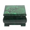 Шкатулка "Малахит" с иллюстрацией камень змеевик 13х13х8 см фото 3 — 
