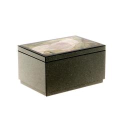 Шкатулка из яшмы 10,7х7,5х6 см — 